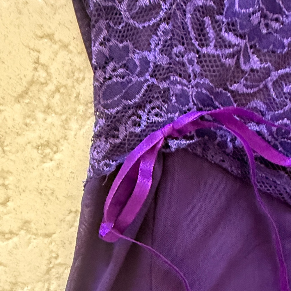 Elegant Purple Lace Chemise